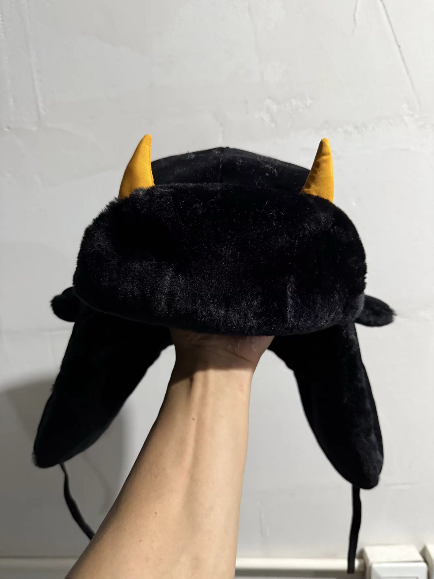 3D HORNS WEATHER EMBROIDERED USHANKA