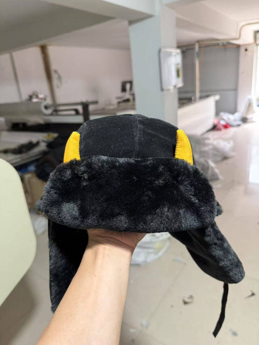 3D HORNS WEATHER EMBROIDERED USHANKA