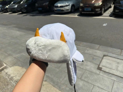 3D HORNS WEATHER EMBROIDERED USHANKA